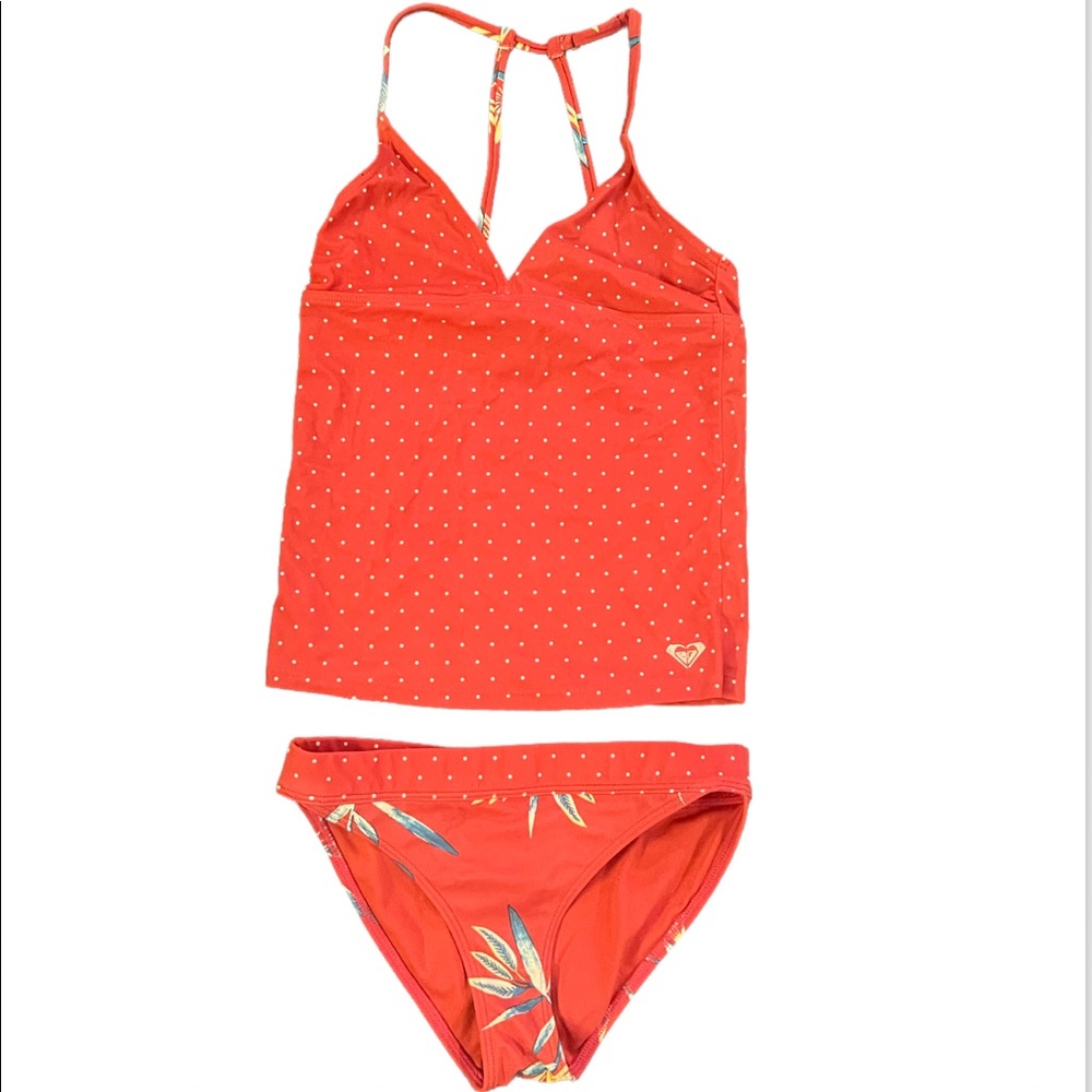 Roxy Folky Way Girls Tankini set Red 10